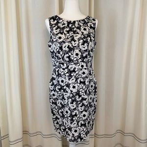 Ann Taylor LOFT petite black and white for dress